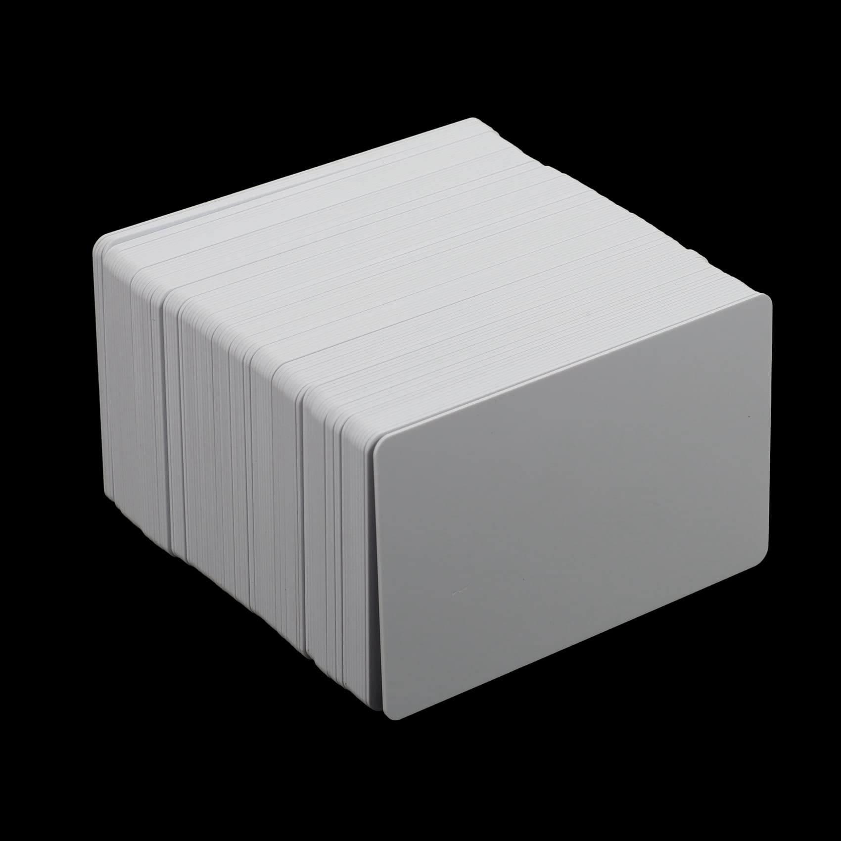 Lot de 200 cartes de visite en plastique PVC - Double face - Impression à chaud - En plastique avec maillon