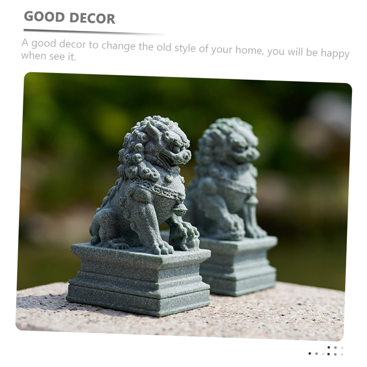 獅子一対置物（石像）