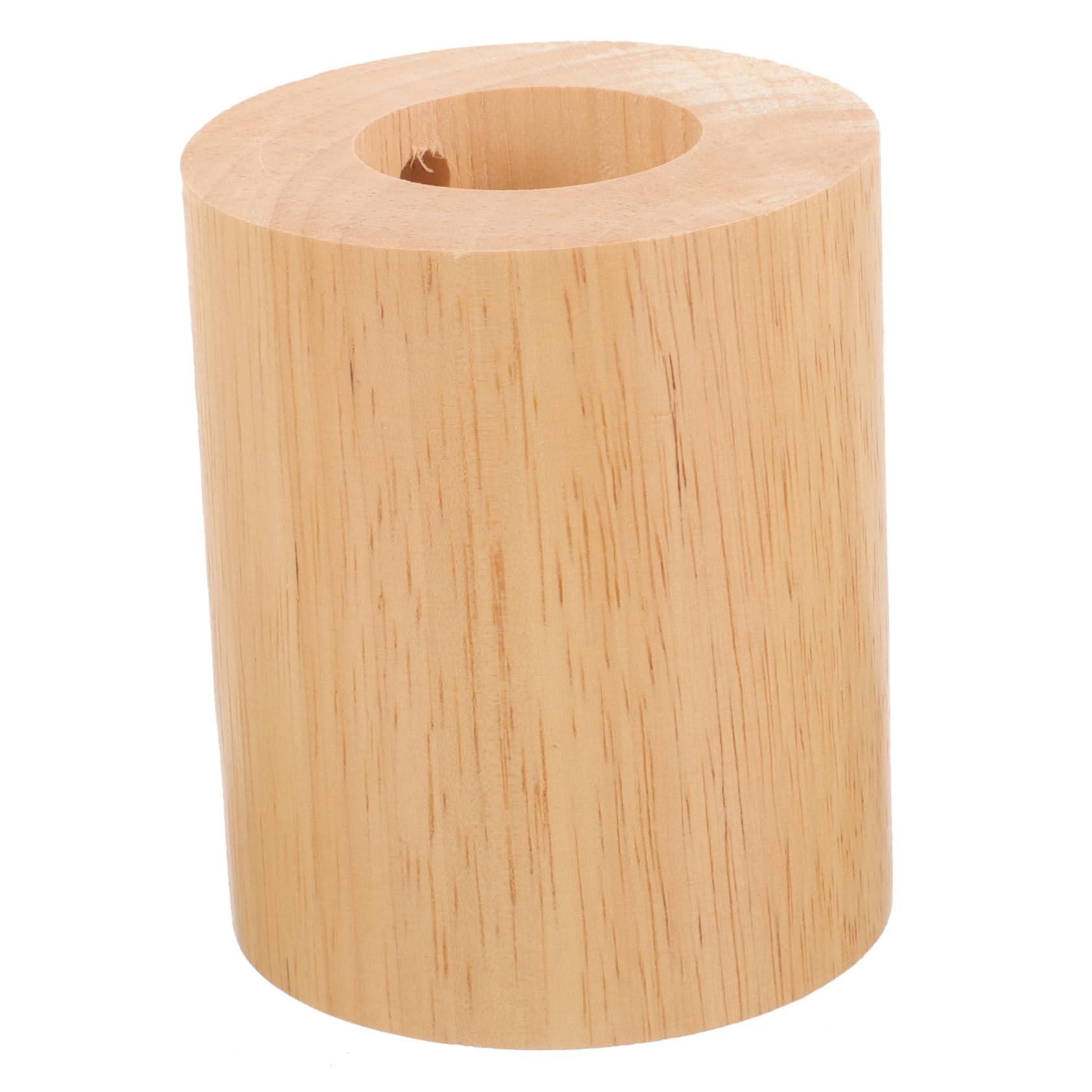 DIYEAH Wooden Lamp Base for Table Lamps Stable Cylinder Design for DIY Projects for Bedroom Living and Office Decor Compatible Light Stand