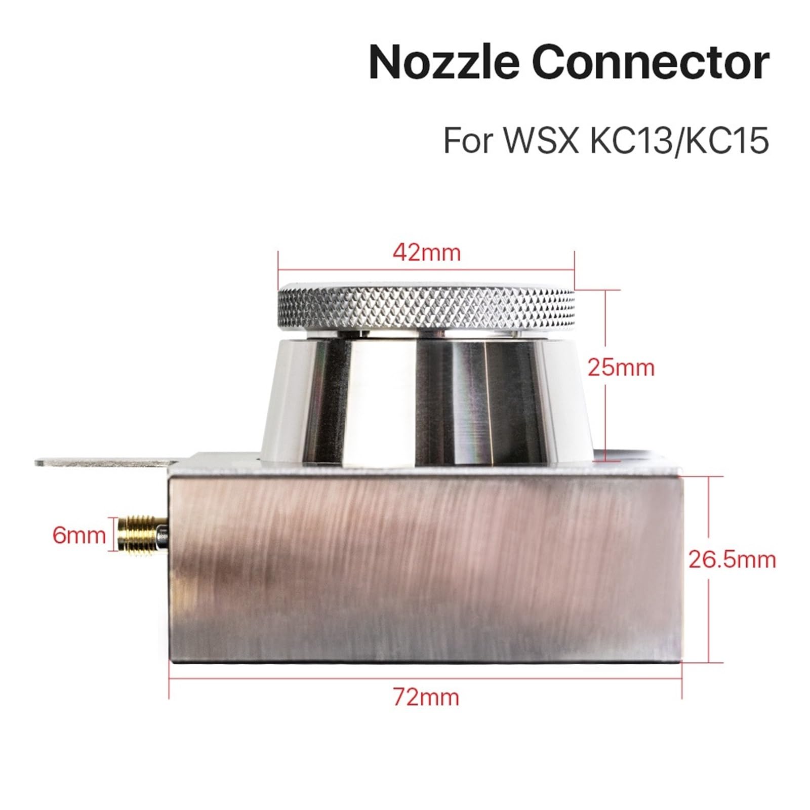 Nozzle Connector Sensing Parts Ceramic Connector for WSX Fiber Laser Cutting Head KC13 KC15 Metal Cutting Machine