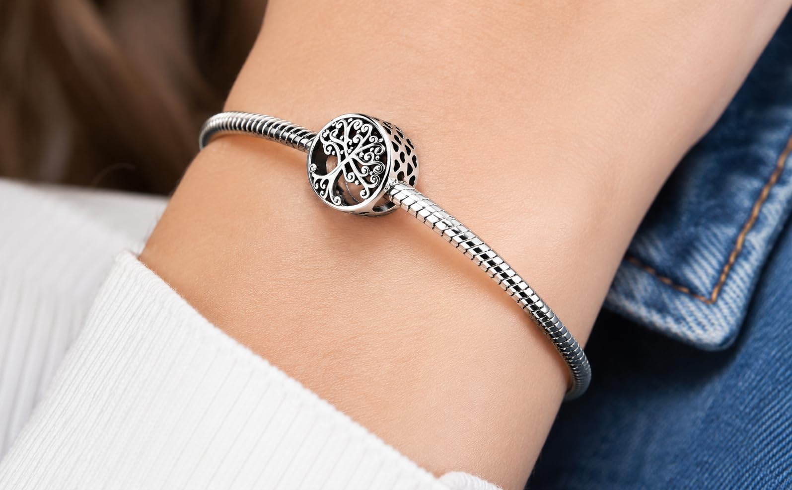 Charm New 2025 Compatibile Tutte Marche Albero Vita Portafortuna Oro Argento Ciondoli Originale Bead Compleanno Anniversario Argento 925 Amicizia Mamma Cuore Famiglia Perline Natale