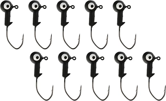 Eagle Claw Lazer Sharp Pro-V Ballhead Jig 10 Pack