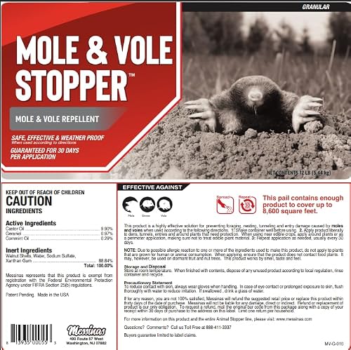 Mole & Vole Stopper, Granular Animal Repellent, All Natural, Effective All Year Round, Safe for People and Pets, No Harsh Chemicals, Ready to Use, Mole & Vole Animal Repellent - 12 lb. Bulk - Thumbnail 2