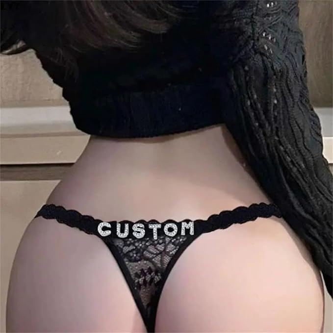 2-Pack Personalized Thongs with Names Custom Fashion