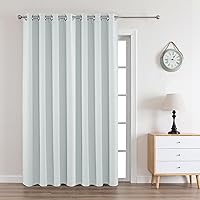 Vista 76 de Joydeco - Juego de 2 paneles de cortinas opacas de 63 pulgadas, 2 cortinas largas con aislamiento térmico burg, cortinas de oscurecimiento