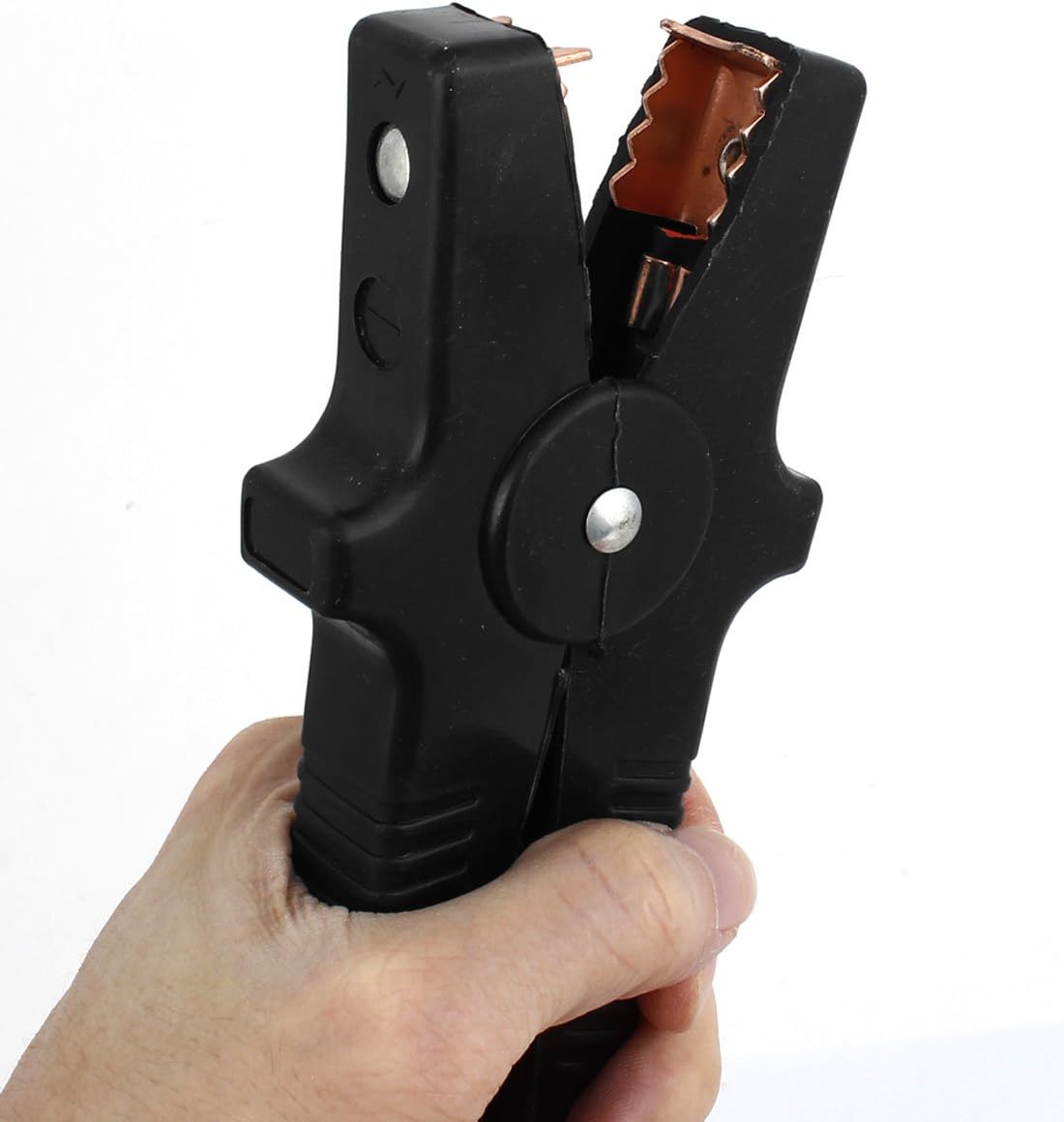 Pair 2.45m 8ft Black Red Allogator Clips Battery Booster Cable 400AMP