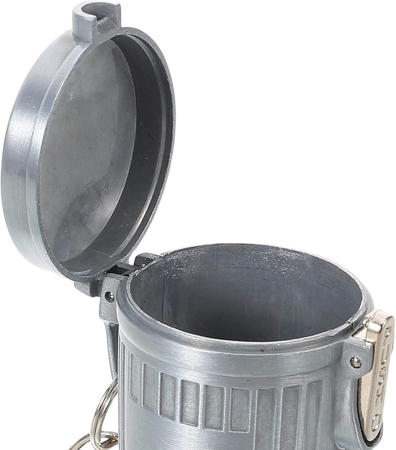 Didiseaon 2pcs Portable Metal Ashtray with Lid, Small Sealed Pocket Ash Holder for Car, Travel, Outdoor Camping Smokers, Silver Compact Desktop Ash Tray