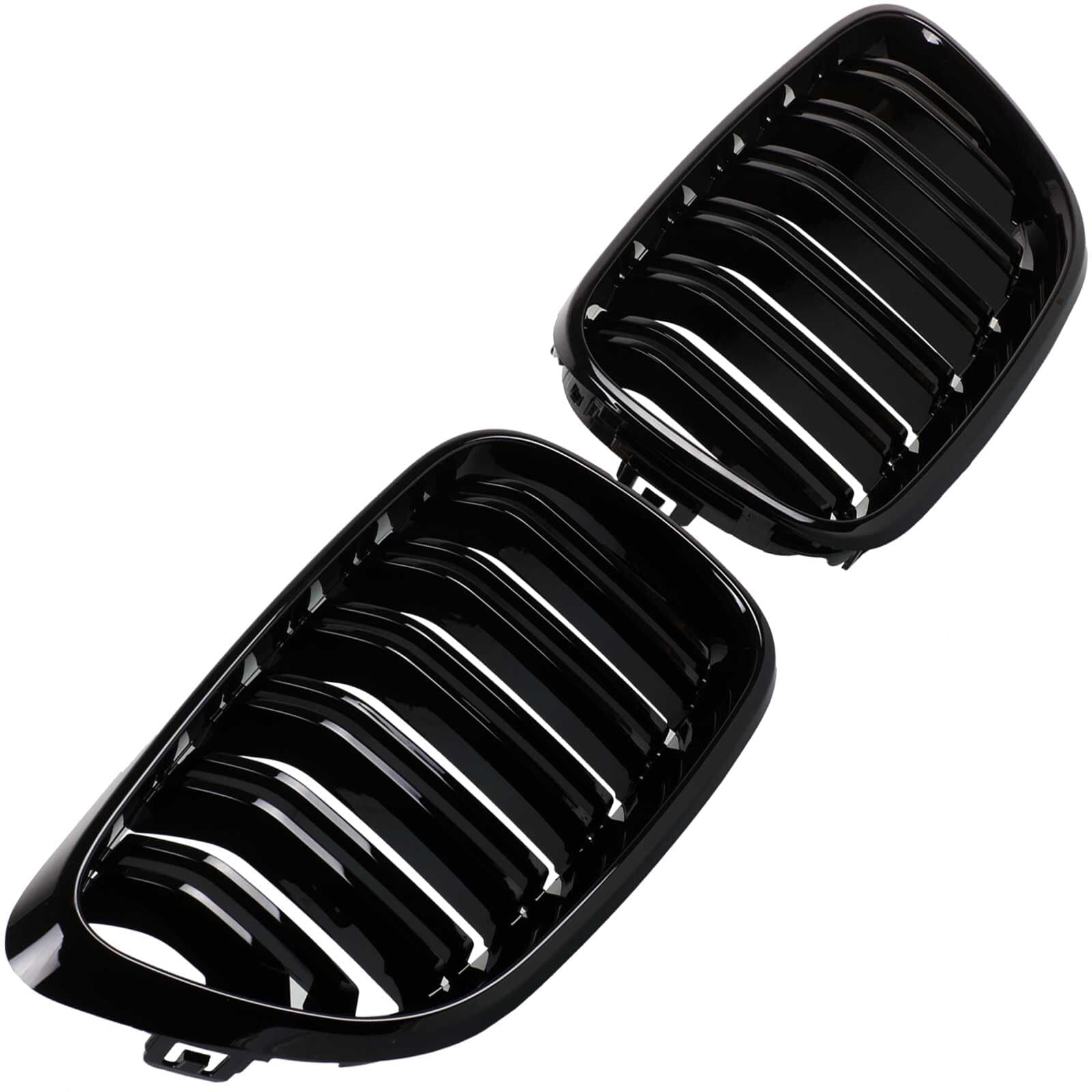 Doppelsteg Kühlergrill Nieren Schwarz Glänzend | Ref.no. 11307045 Kompatibel mit 2 Cabriolet (F23),2 Coupe (F22, F87)
