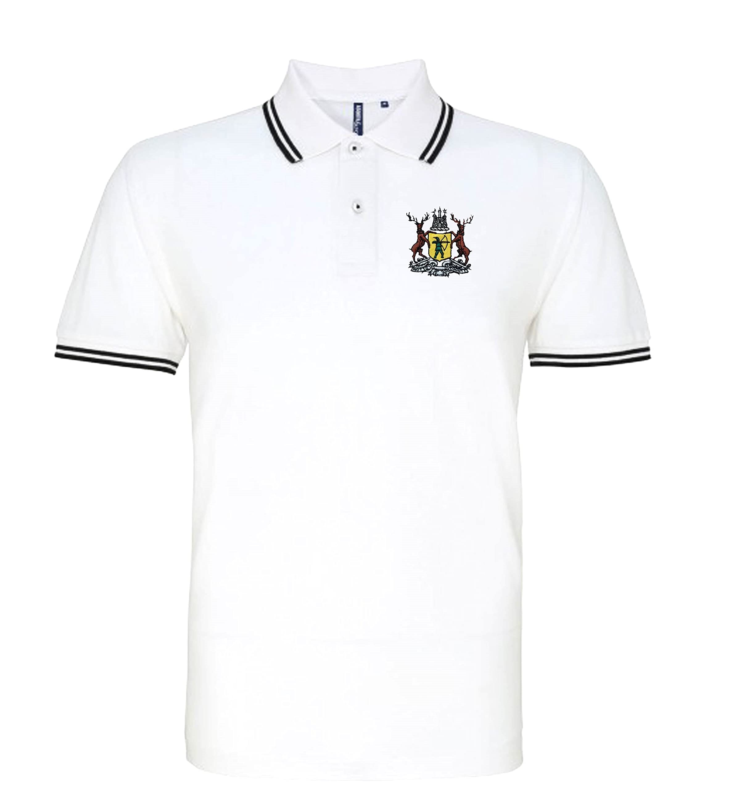 Notts Cty. 1950-1970s Retro Football Iconic Polo Embroidered Logo