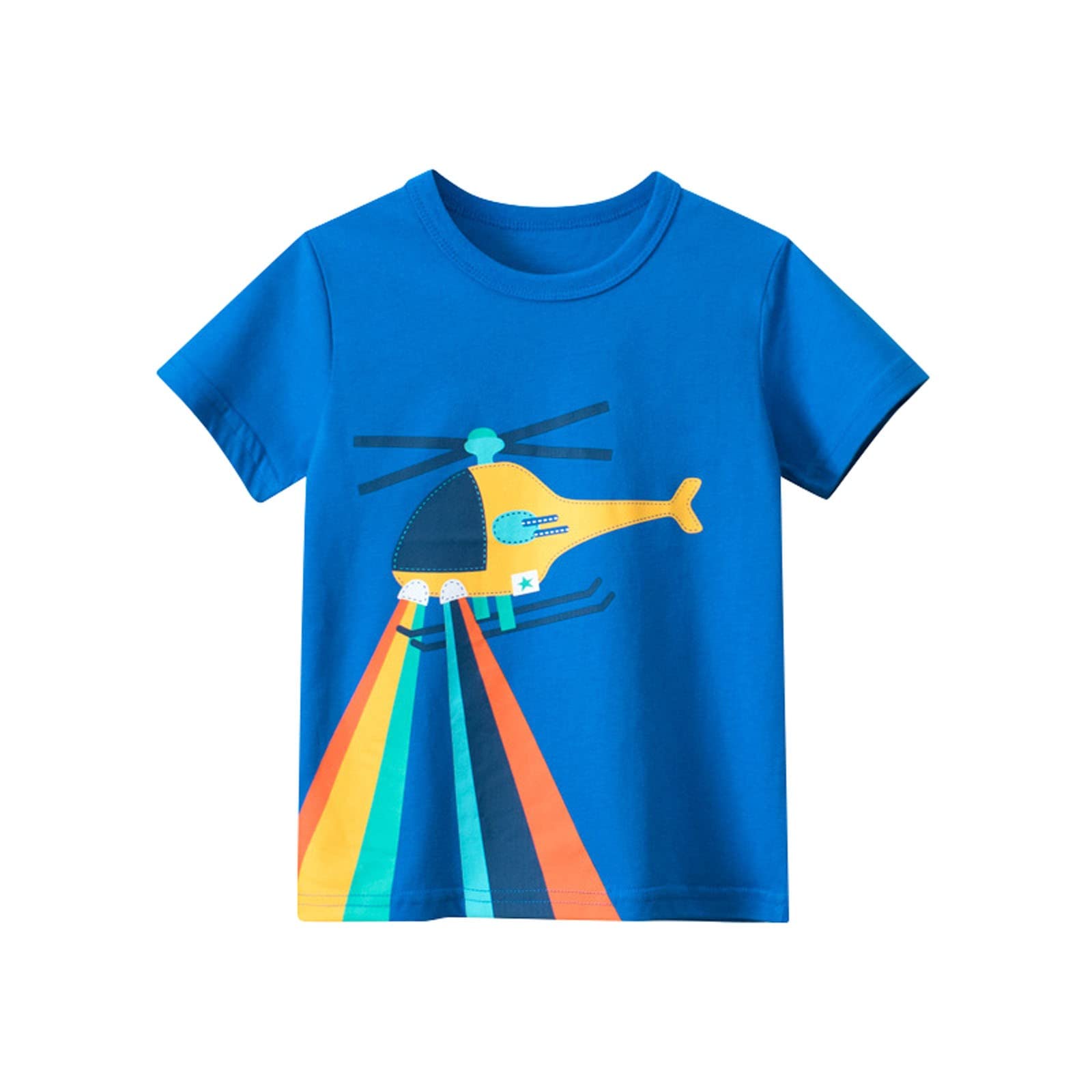 Generic Camisetas de manga corta para, algodón, casual, y arco iris, gráfico, cuello redondo, camiseta de verano, ropa, camisetas camiseta niño 140