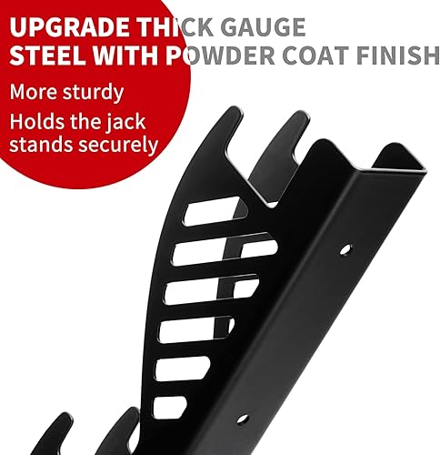 Miniatura 4 de Racewill Organizador de montaje en pared con soporte para gato, soporte de almacenamiento para 2 y 3 toneladas (paquete de 2)