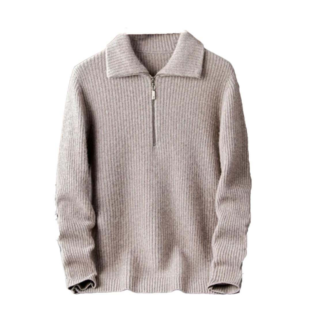 Vogrtcc Maglione di Cashmere da Uomo Maglieria Addensata Maglioni A Maniche Lunghe Autunno Inverno