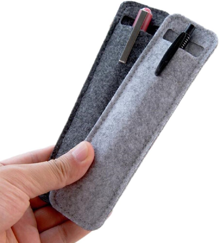 Funny liveMini Felt Pen Bag Delicate Pen Case for Students and Business Used for Gifts Pen Packing,Set of 2