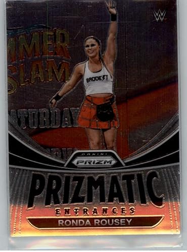 2023 Panini Prizm WWE Prizmatic Entrances #14 Ronda Rousey SmackDown Wrestling Trading Card