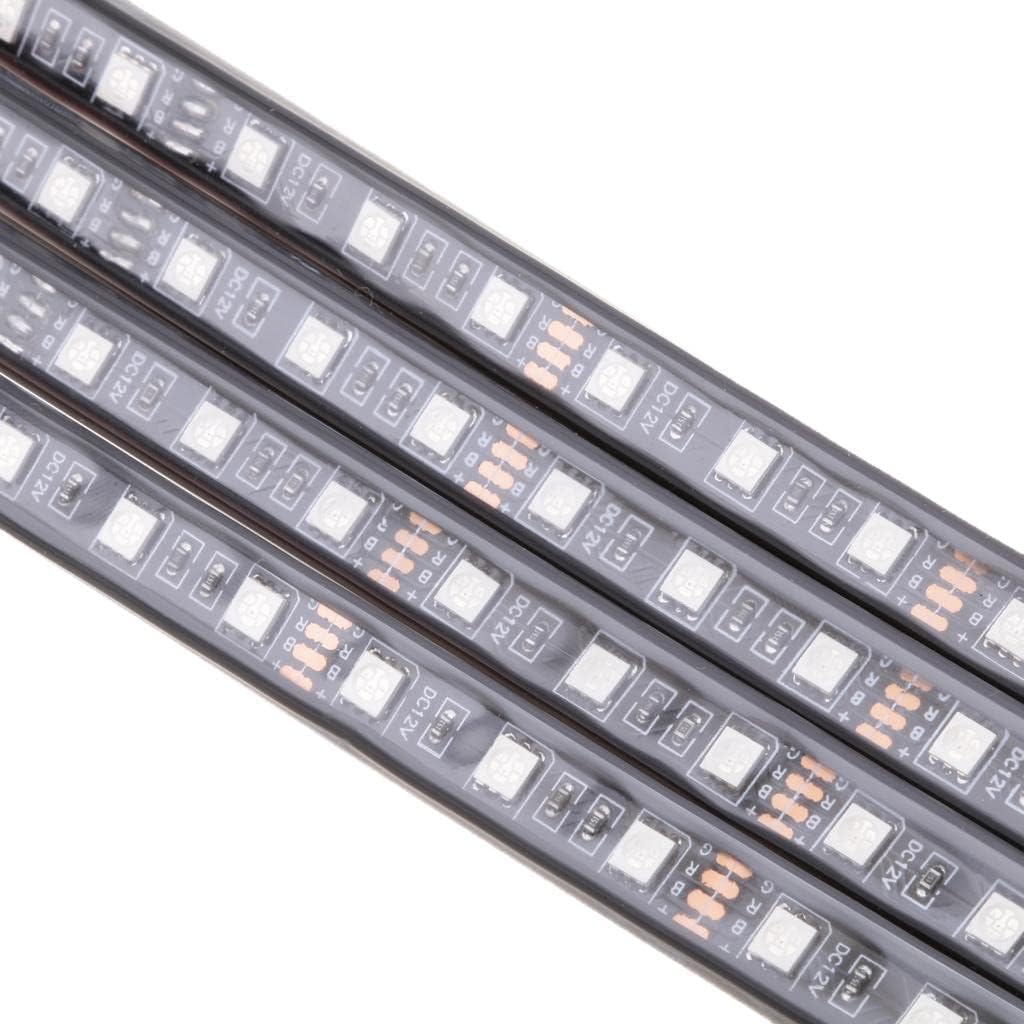 Enhance Your Car Interior with Wireless RGB Car Atmosphere LED s - Remote Control High Power Neon Glow for Under Foot Wells Wheel Arches and Grille