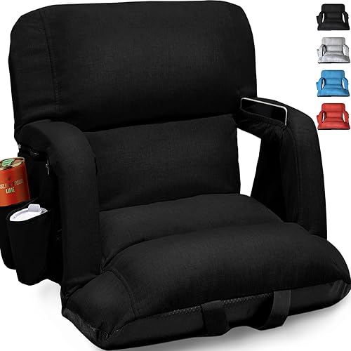 Miniatura 8 de Asientos anchos para estadio con soporte trasero, diseño exclusivo "estilo sofá", sillas extragruesas con respaldo y cojín, 6 posiciones