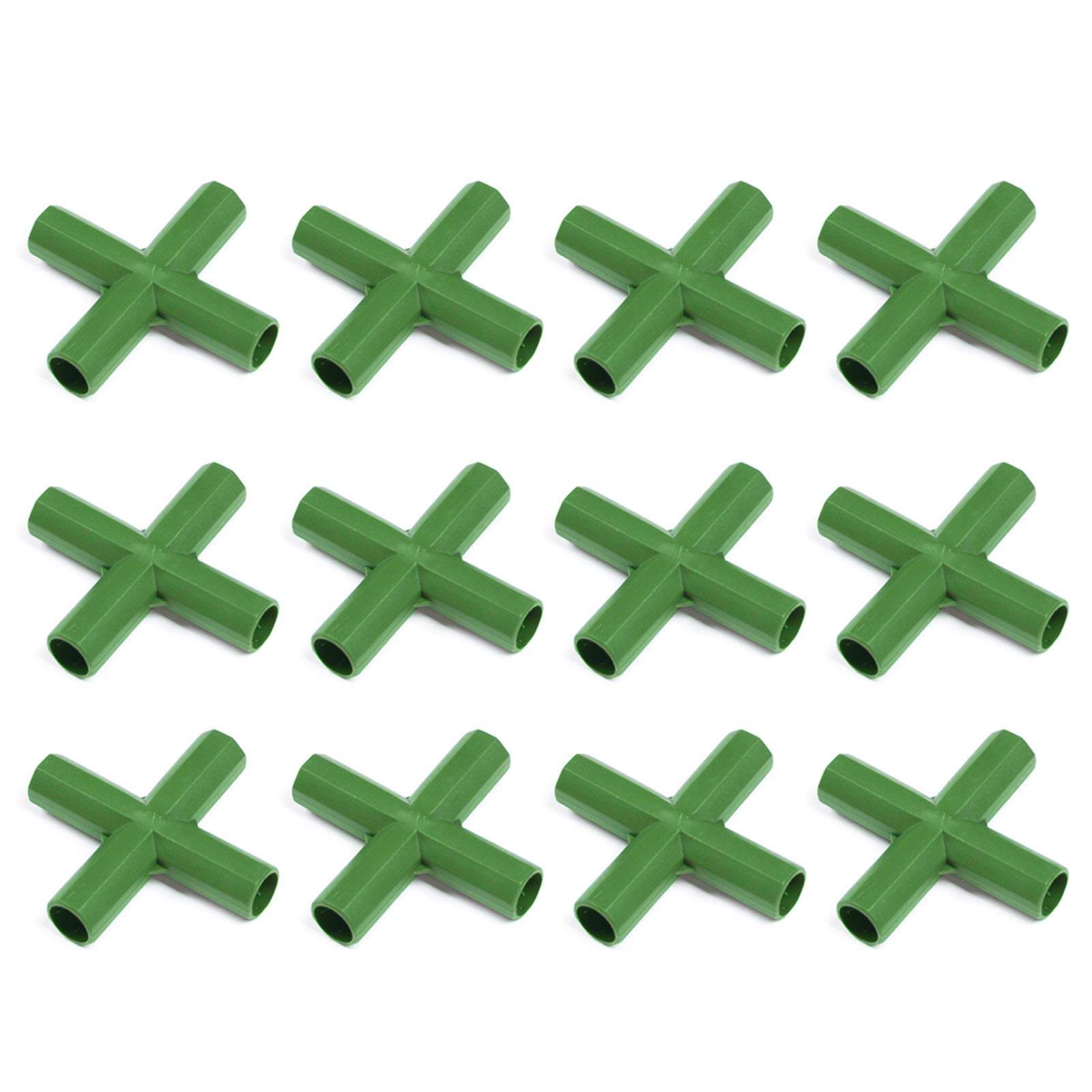 MSUIINT 11mm Plastic Greenhouse Frame Connectors Plant Stakes Fencing Pipe Joint for Flower Stands and Greenhouse Frames Construction