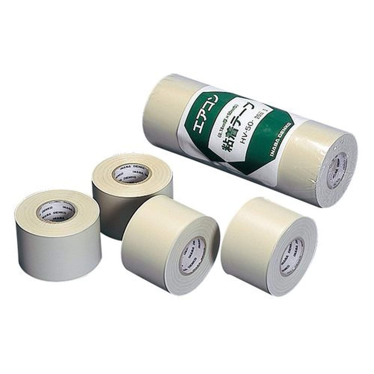 因幡電工エアコン粘着テープ4個×11 バイツテープ95mm×2個 50mm×3個 Amazon.co.jp: 因幡電工 粘着テープ 薄厚 アイボリー 4P HV50I4P