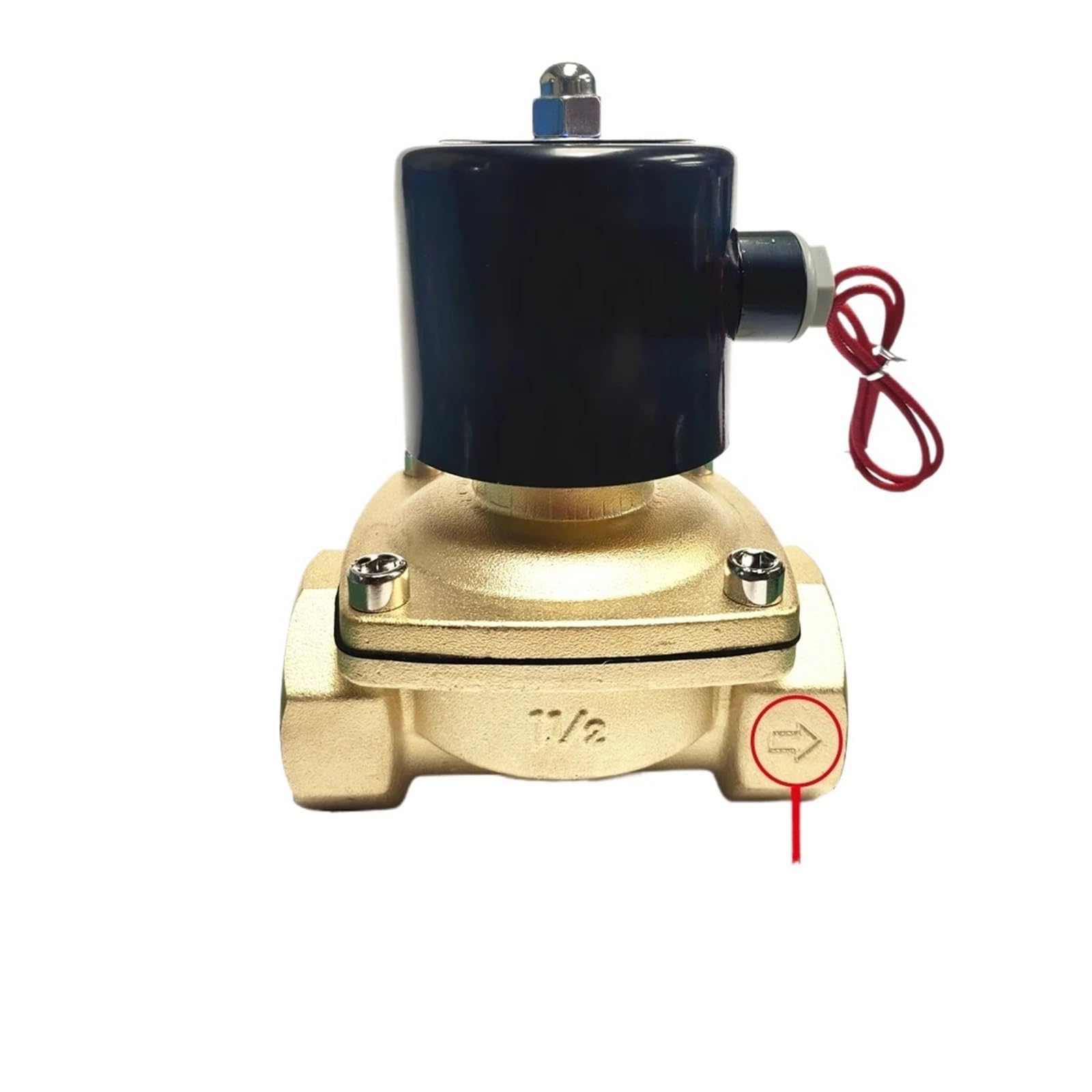 Électrovanne normalement fermée DN8 contrôle étanche eau air 220V