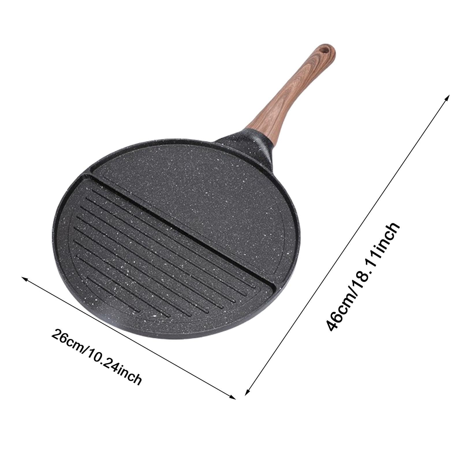 Colcolo Bratschirge Egg Pfanne, 10,24 Zoll Multifunktional Eierkocher, Geteilte Eier zum Kochen