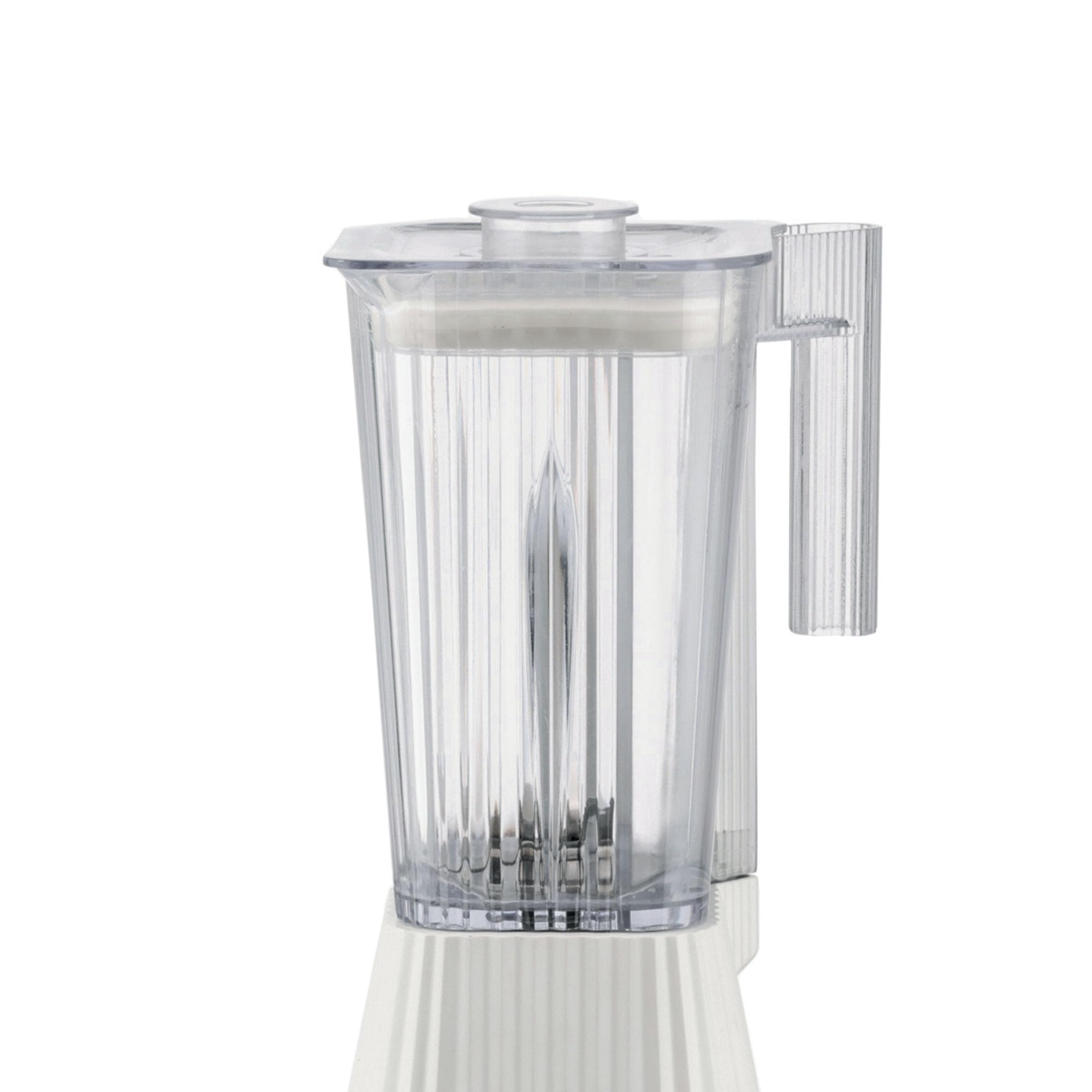 Alessi Plissé MDL09 W, Batidora de Diseño con Jarra Graduada, en Resina Termoplástica, Enchufe Europeo 700W, 1,5l, Blanco
