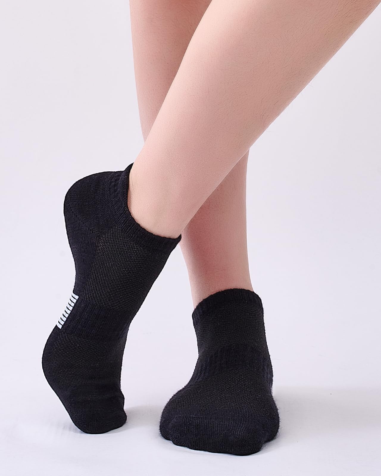 inWarm 6 paia di calzini da ginnastica in bambù，traspiranti，running e sportivi per donna, corti e confortevoli, con elegante confezione regalo per donne e ragazze