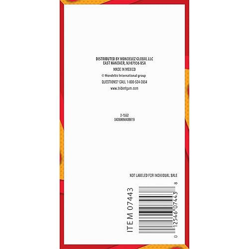 Miniatura 163 de 12 paquetes de 14 unidades cada uno; es decir, en total son 168 unidades de goma de mascar Trident Minty Sweet Twist sin azúcar sabor menta dulce.
