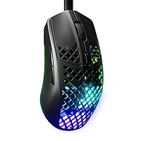 SteelSeries Aerox 3 - Mouse da gioco RGB traforato - Design ultraleggero e resistente all'acqua