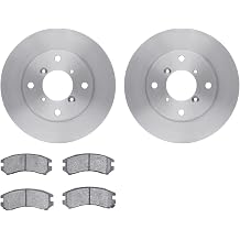 Dynamic Friction Company Brake Kit For 1995-1999 Hyundai Accent; 1987-1994 Hyundai Excel, Mitsubishi Precis; 1991 Hyundai Scoupe| Front 5000 Advanced Brake Pads and Rotors Kit