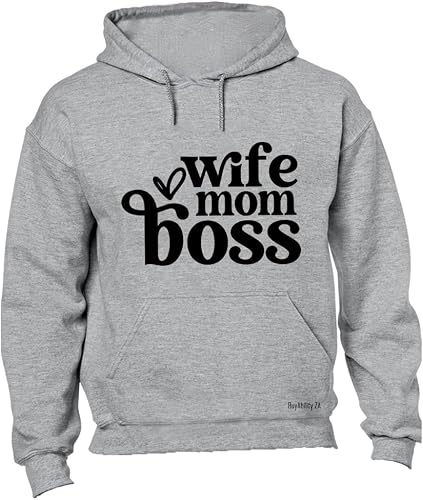 Unisex Wife Mom Boss Heart - Hoodie