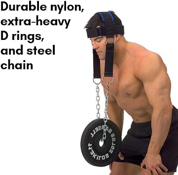 Body-Solid Nylon Head Harness - Neck Workout Equipment for Strength Training, Neck Exercise and Weight Lifting, Black