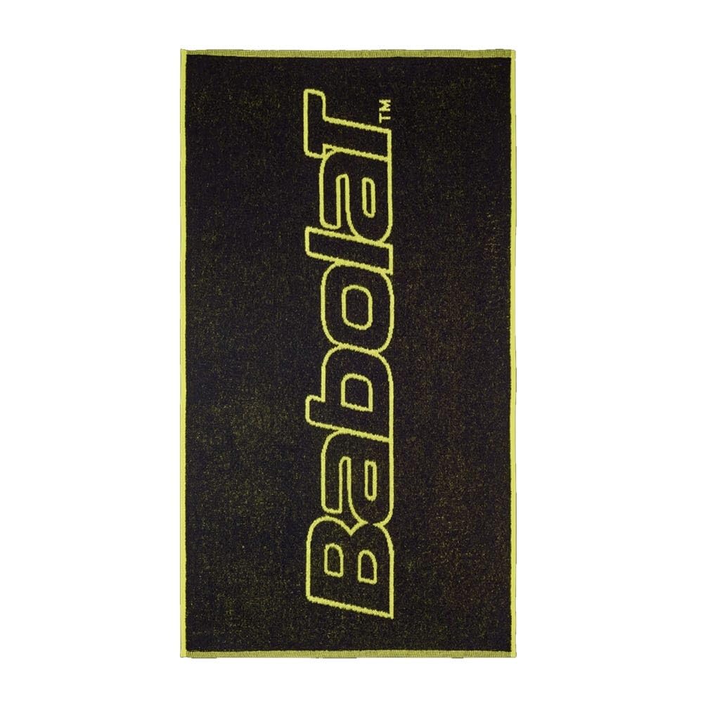 Serviette de bain moyenne Babolat noir en coton premium
