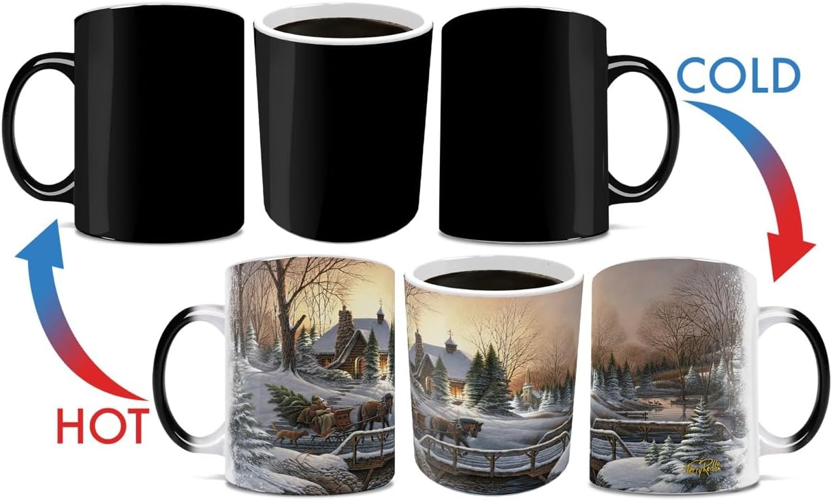 Morphing Mugs Heading Home – Wild Wings by Terry Redlin - One 11 oz Color Changing Ceramic Mug – Image Revealed When HOT Liquid Is Added! image 4