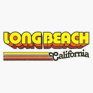 Magnet Long Beach Ca City Stripes Magnet Vinyl Decal Sticker 5"
