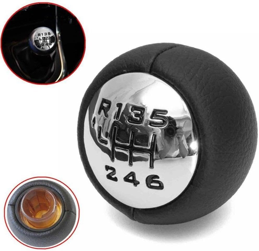 6 Speed Gear Shift Knob Gear Shift Handball Manual Transmission Replacement for Peugeot 307 308 3008 407 5008 807