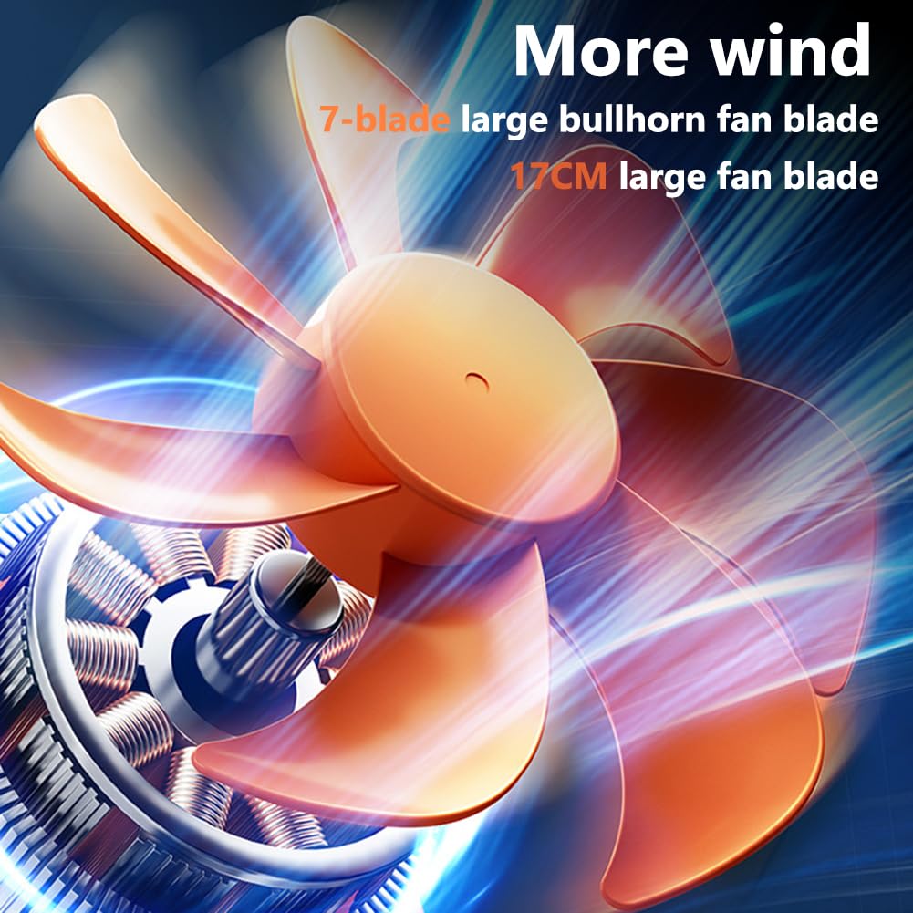 Ventilateur de camping portable avec lanterne LED, 20000mAh Table de ventilateur à batterie de 20000mA