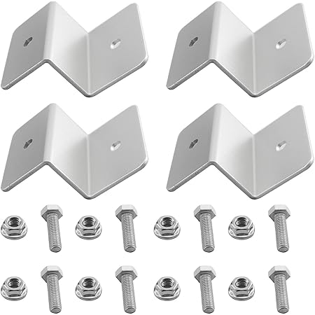 Rv Solar Mounting Kit Vrbgify 4-Pack Solar Panel Z Mounting Brackets Lightweight, Corrosion-Free Aluminum For RVs, Boats, Walls & Off-Grid Roofs 346SA04-427D - The Home Depot RV Solar Mounts
