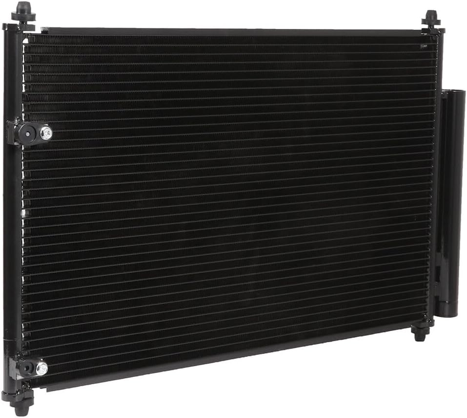 SCITOO Radiator *1 & Condenser *1 Compatible with 2009-2017 for Toyota for Corolla 1.8L 2009-2012 for Toyota for Corolla 2.4L 2009-2014 for Toyota for Matrix 1.8L, Auto Radiator Condenser Replacement