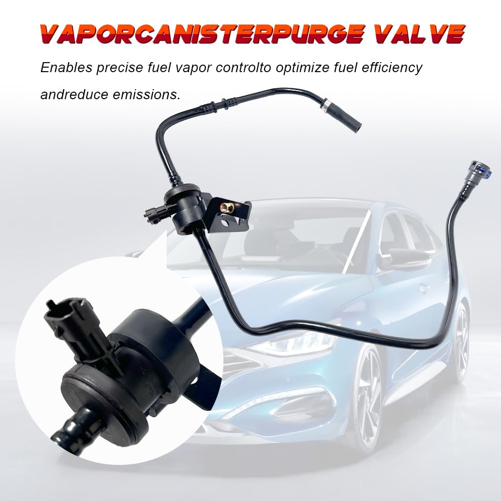 IRIEQU Fuel Evaporative Emissions Vapor Canister Purge Valve Solenoid - Compatible With Ford Fiesta 2014-2019 1.6L L4 - Replaces D2BZ-9C047-B, D2BZ9C047B