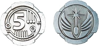 The Broken Token - 5 Credits Silver Sci-Fi Coin - Fantasy Coin 25mm Metal Novelty Coins - Cosplay and TTRPG Game Pieces - Pack of 10