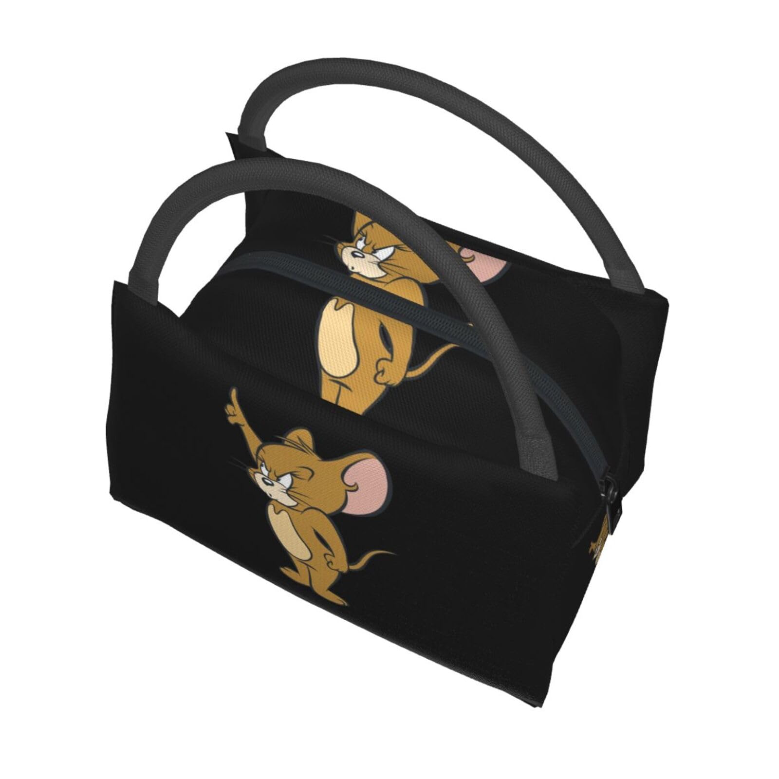 Amazon.co.jp: トムとジェリー (6) 保冷 がま口 ランチバッグ ブラック