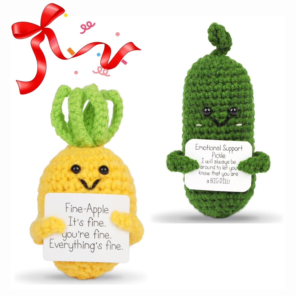 Amazon.com: DAFURIET 2Pcs Emotional Pickle & Fine Apple Pineapple