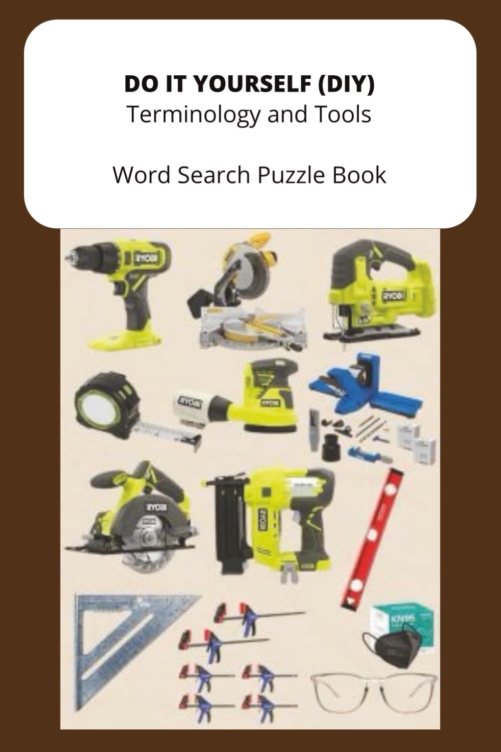 DIY Tools & Terminology Word Search Puzzle Book