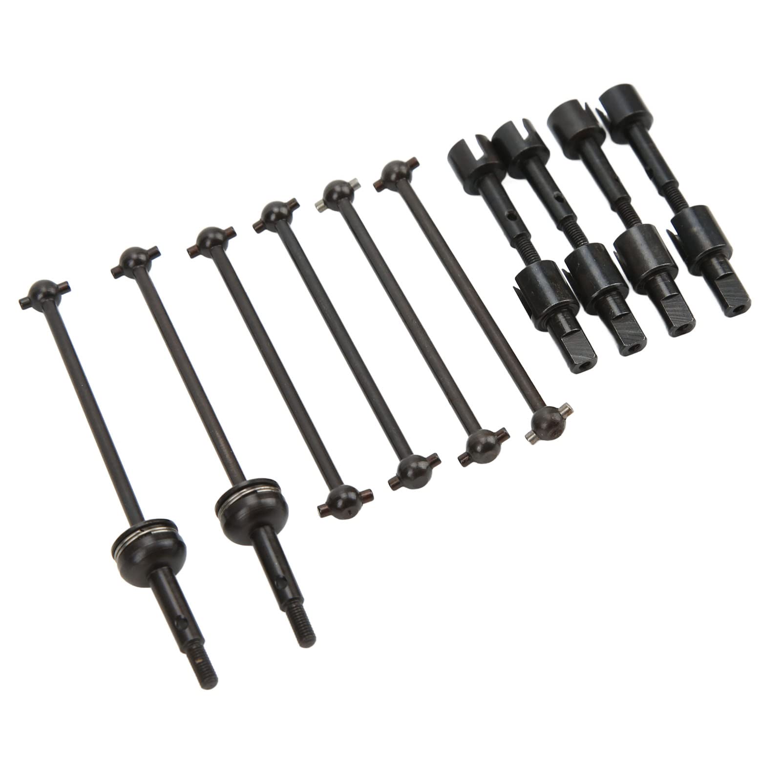Odorkle RC Car CVD Drive Shaft, Metal CVD Drive Shaft Set Accessory Wheel Stub Axle Cup Set Compatible with WLtoys 144001 124018 124019