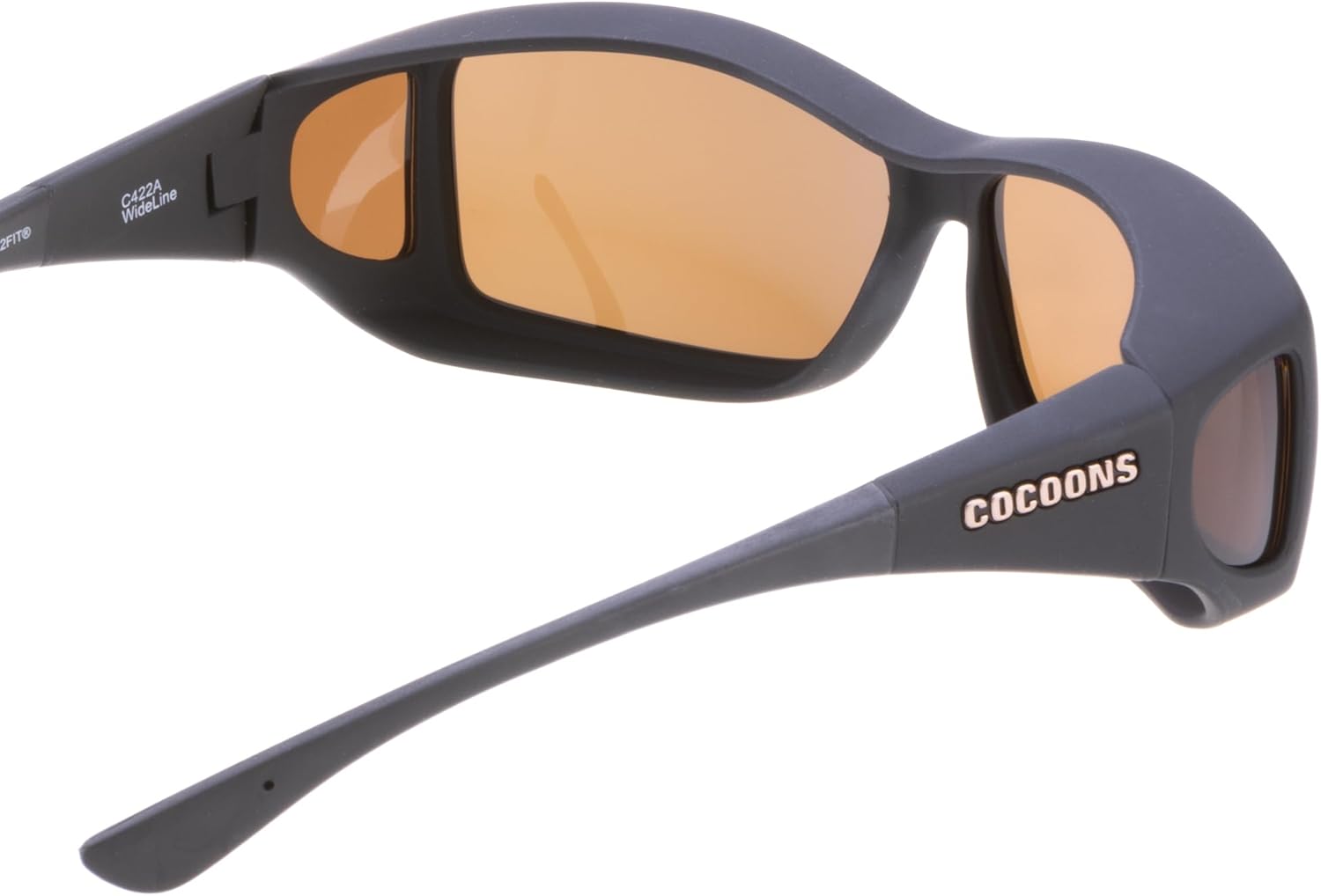 Cocoons Wide Line (ML) Black Polarized Amber