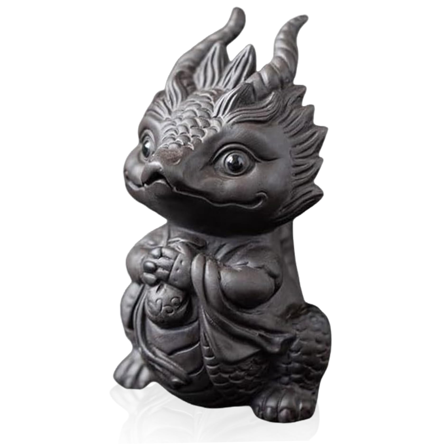 Accessoire Kungfu en argile violette dragon pour plateau de thé chinois