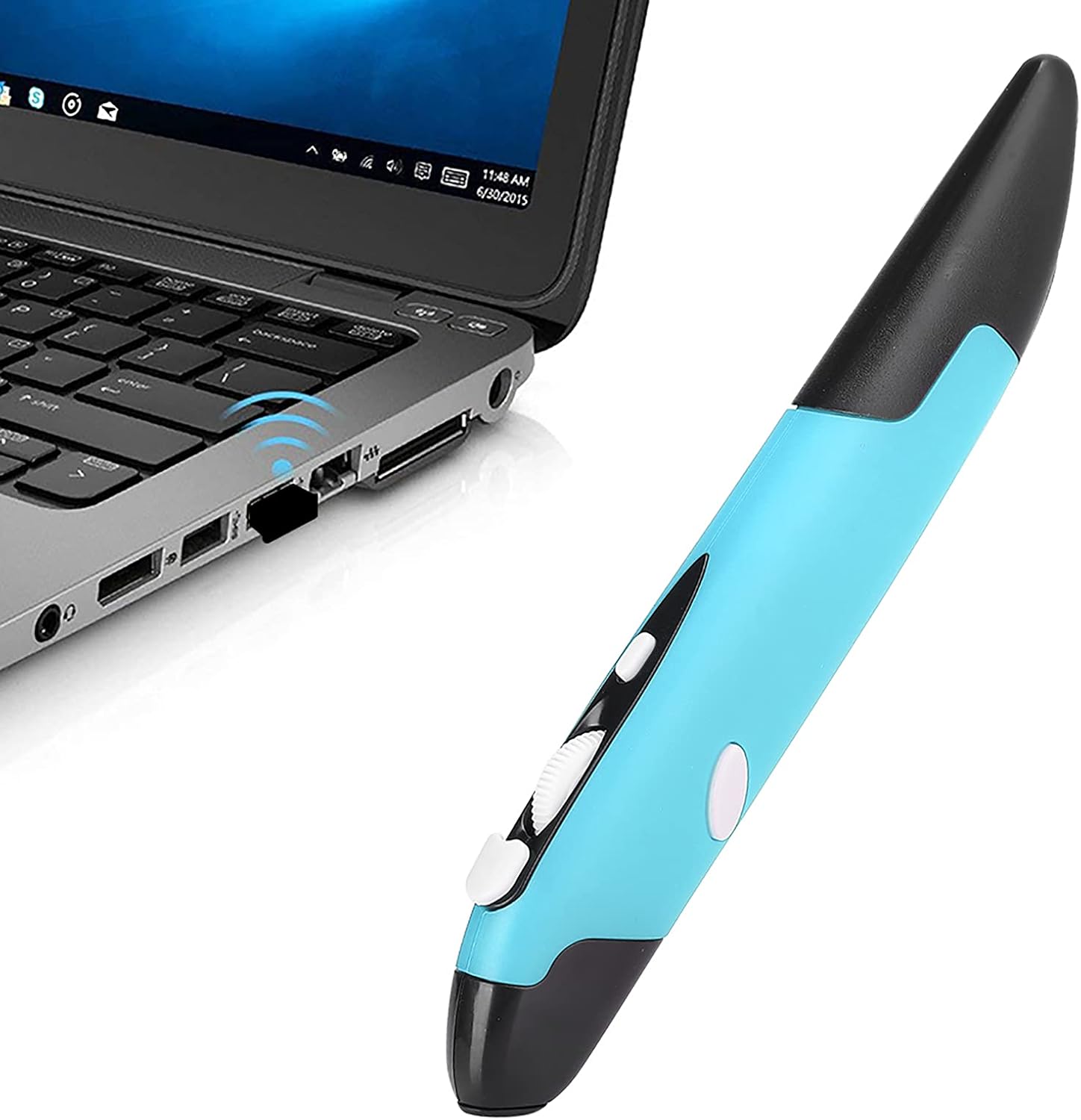Sanpyl Personalized Innovative Handwriting Pen Mouse 2.4G, Vertical Mouse, Computer, Laptop, Tablets, Notebook (PR-03)