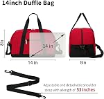 Petit sac de gym 14 inch Légèreté Continuer Mini Sac à dos pour voyage Sport-Rouge