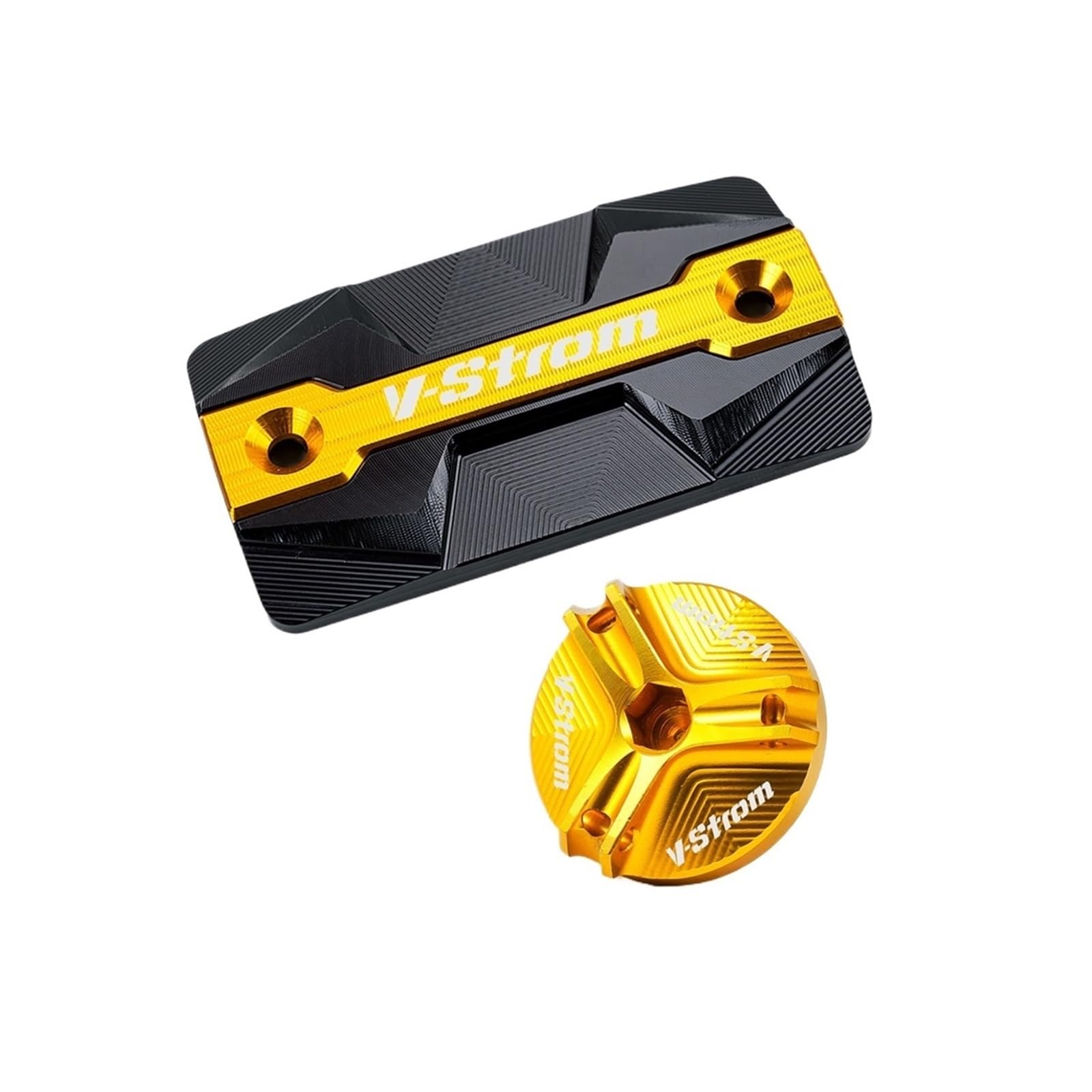 Motocicleta Líquido Frenos Tapa Adecuado para Tapas De Llenado De Aceite del Depósito De Líquido De Freno Delantero Vstrom DL 650 250 1000/xt(2 Gold)