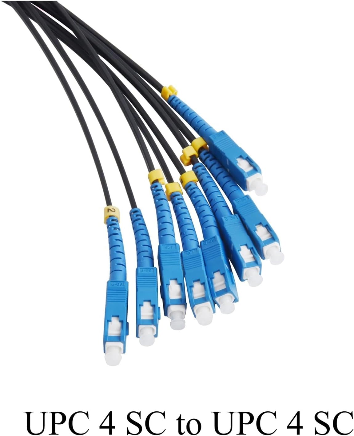 家庭醸造です 光ファイバー延長コード UPC 4 SC - 4 SC シングルモード 4芯 屋内